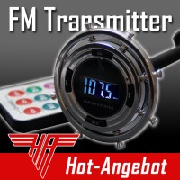 FM Transmitter MP3 Player Radio Sender Spielt von microSD, SD, USB ab PKW LKW