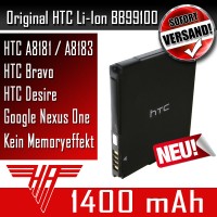 ORIGINAL HTC Akku Accu BA S410 BB99100 A8181 A8183 Bravo Desire Google Nexus One
