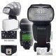 Blitzgerät für Canon E-TTL Mcoplus 600C 600 EX-RT TTL LZ60 20-200mm mit Softbox