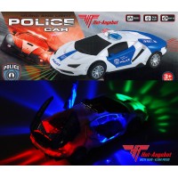 Lamborghini POLICE POLIZEI Auto Spielzeug mit Bewegung Motor Sound Licht Musik 20cm