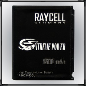 Handyakku RAYCELL AB603443CU 1500 mAh für Samsung G800 L870 S5230 Star M8910 Pixon12