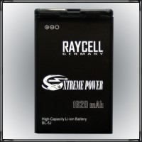 Handyakku RAYCELL BL-5J 1620 mAh für Nokia X6-00 5230 5800 N900 C3-00 5228 XM ..