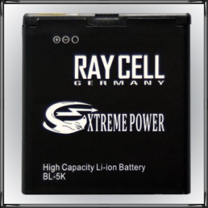 Handyakku RAYCELL BL-5K 1500mAh für Nokia Oro C7 N85 N86 8MP X7-00 701