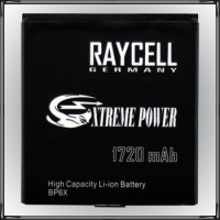 Handyakku RAYCELL BP6X 1720mAh für Motorola  Milestone 1 2 XT720 Dext CliQ Droid Pro