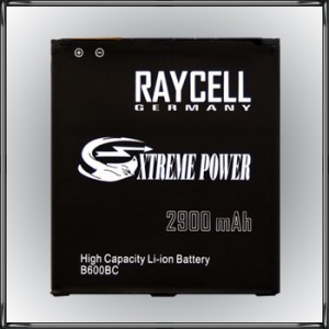 Handyakku RAYCELL B600BC 2900mAh für Samsung Galaxy S4 I9500 I9505 LTE +25% Kapazität