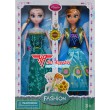 Set Puppen Anna und Elsa aus dem Film Eiskönigin Frozen Disney 29cm hoch. NEU 