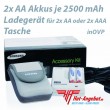 Original Samsung Power Set SNB-2312 2x AA Akkus 2500 + Ladegerät + Tasche in OVP