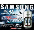 Original Samsung Power Set SNB-2312 4x AA Akkus 2300 + Ladegerät in OVP Digimax